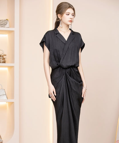 Lady Noir Drape Cheongsam