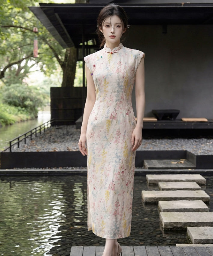 Cheongsam Wisteria Pastel