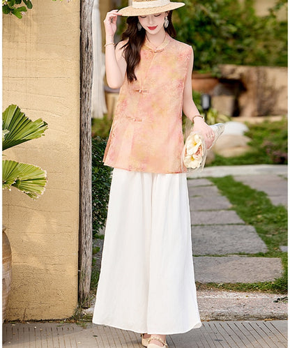 Alora Apricot Cheongsam Set