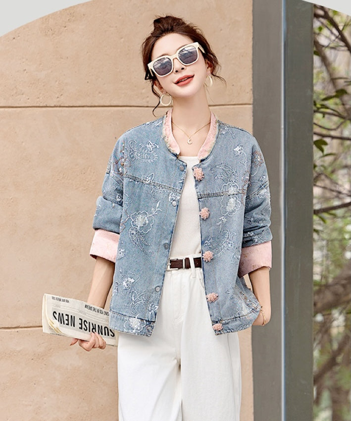 Liora Cheongsam Denim Jacket