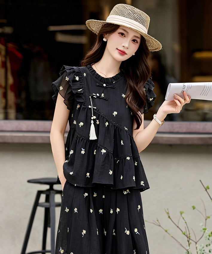 Maribel Cheongsam Top & Pants Set