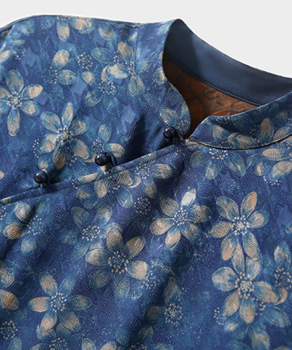 Moonlit Cheongsam Silk Dress