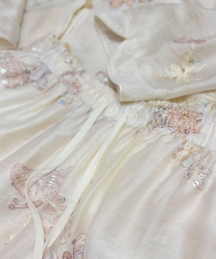 Aveline Ivory Mist Cheongsam Set