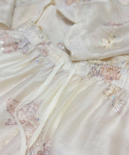 Aveline Ivory Mist Cheongsam Set