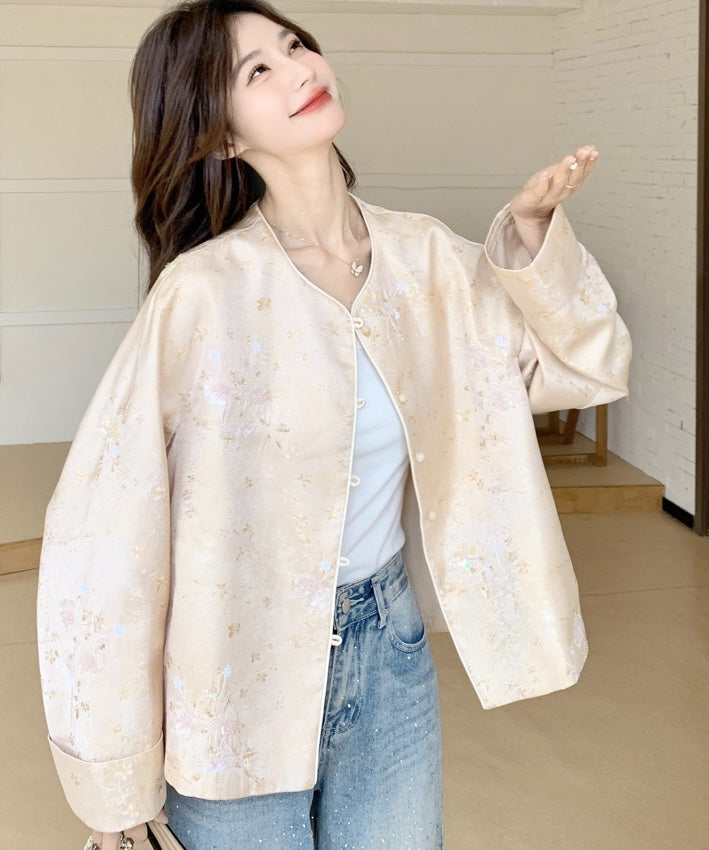 Champagne Blossom Cheongsam Jacket