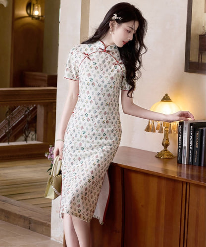 Spring Garden Ivory Cheongsam
