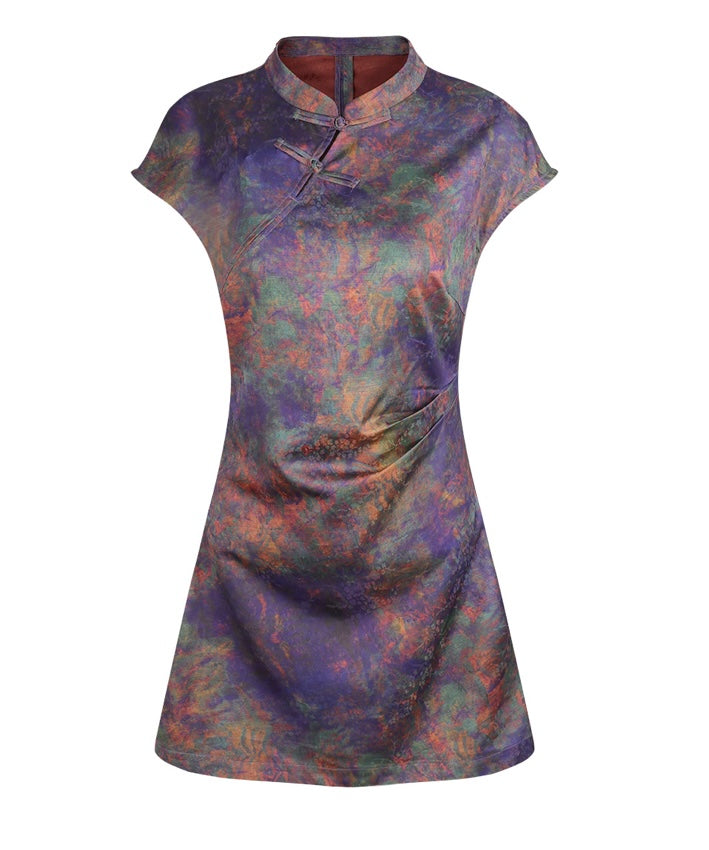 Rain Dew Short Cheongsam Dress