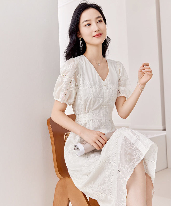 Elise Pastel Lace Dress