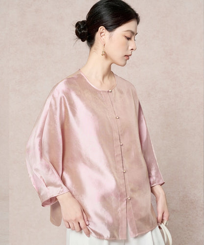 Pink Opaline Silk Top