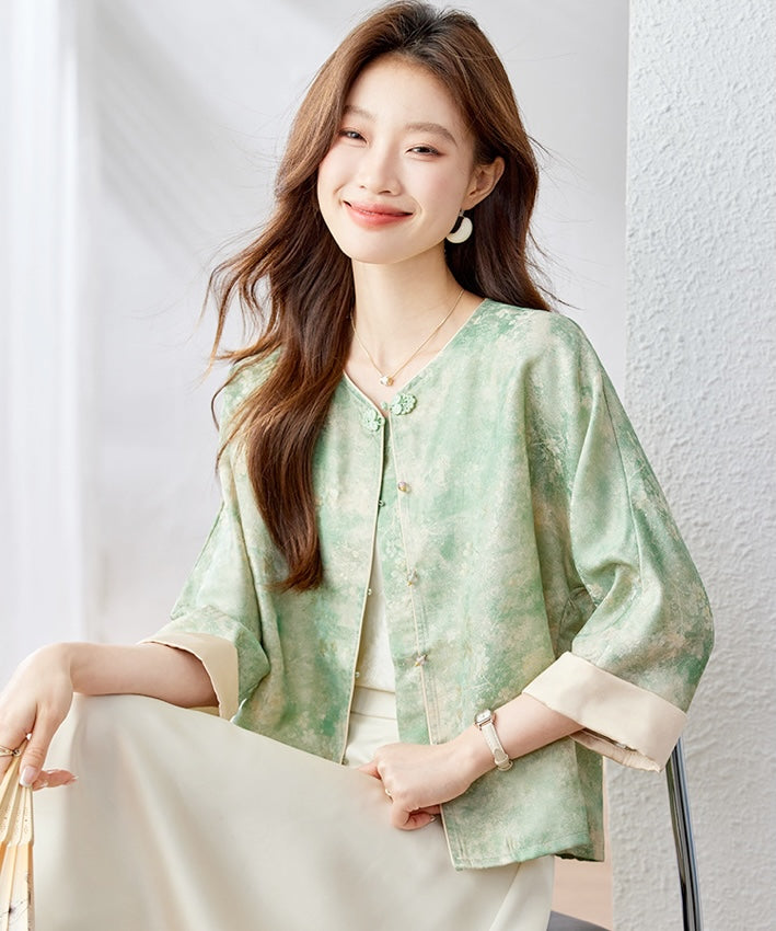 Soft Rose Cheongsam Jacket