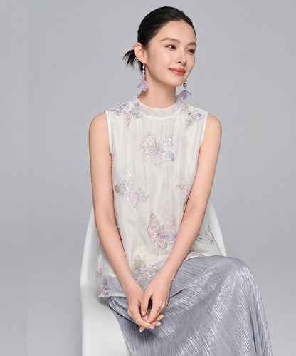 Butterfly Veil Modern Oriental Top + Pants Set