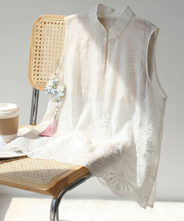 Racie Embroidered Cheongsam Top