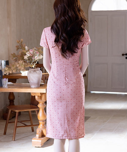 The Sweet Pink Polka Cheongsam