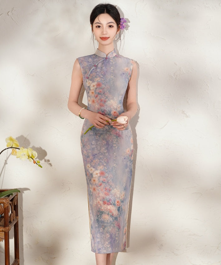 Lavender Cottage Cheongsam