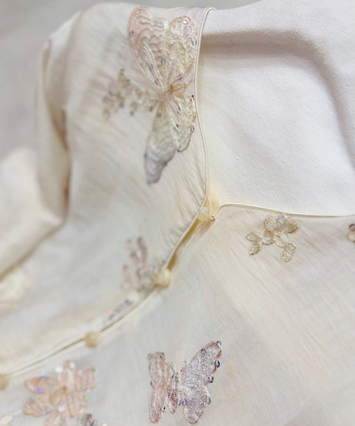 Aveline Ivory Mist Cheongsam Set