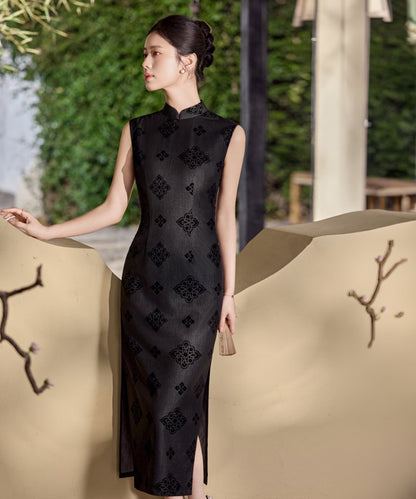 Yifei  Black Cheongsam