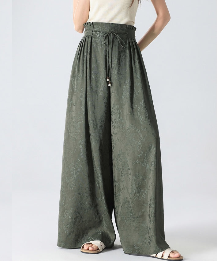 Silk Linen Relaxed Oriental Pants