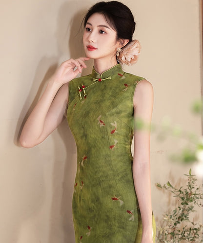 Verdant Koi Cheongsam