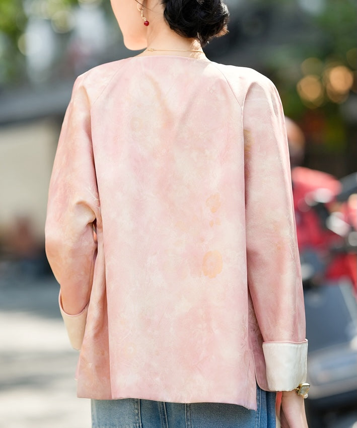Blush Veil Cheongsam Top Jacket