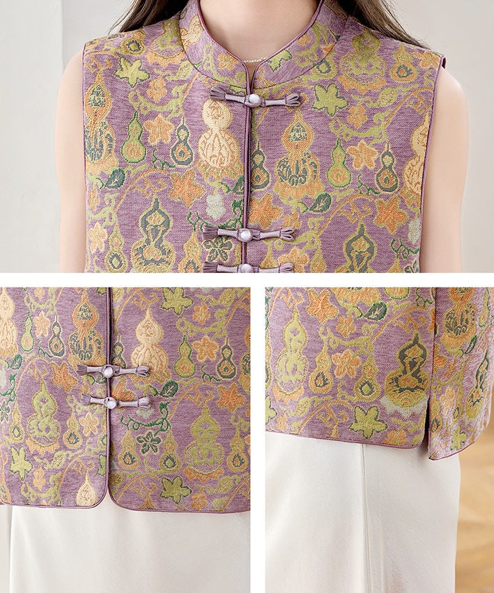 Virelle Lilac Brocade Cheongsam Set