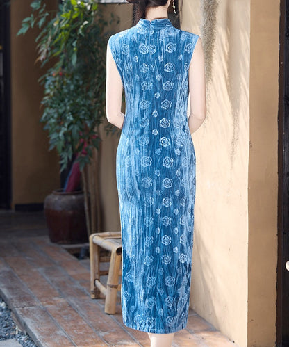 Belle Blue Rose Cheongsam