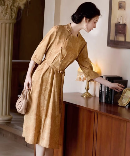 Lady Wen's Mandarin Collar Dress