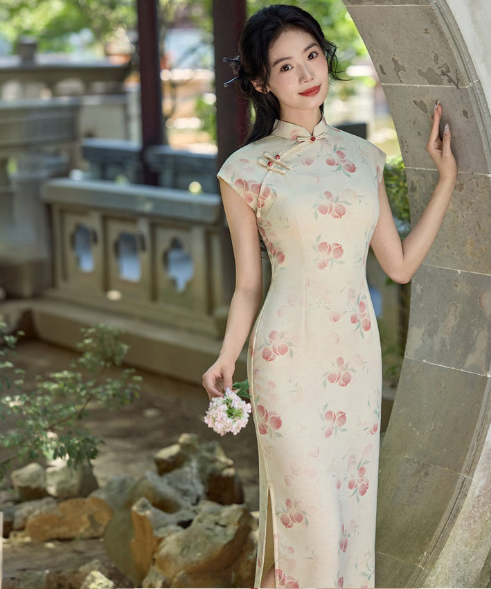 Peach Porcelain Cheongsam