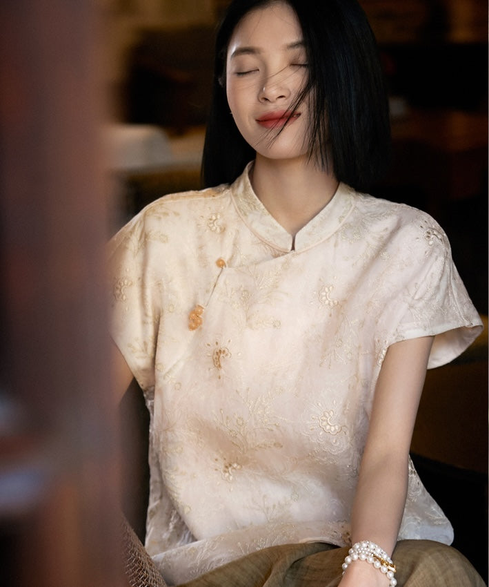 Meadow Song Silk Oriental Top