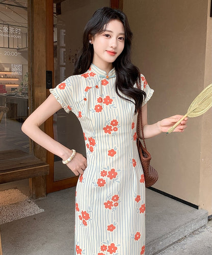 Coral Blossom Cheongsam