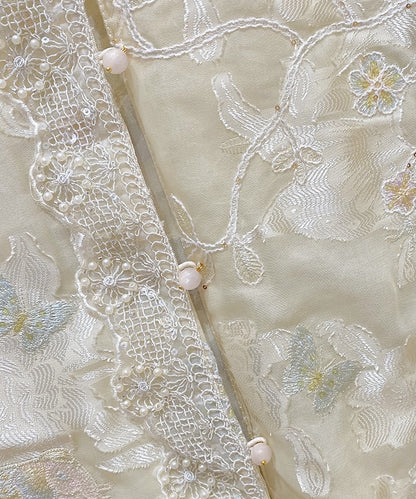 Golden Bloom Lace Cheongsam Jacket