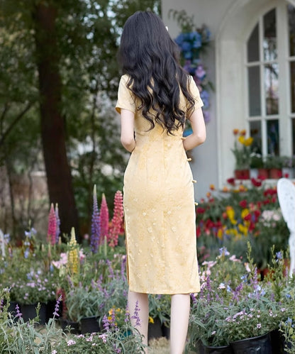 Tian Tian's Yellow Cheongsam