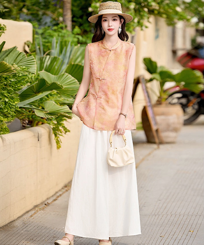 Alora Apricot Cheongsam Set