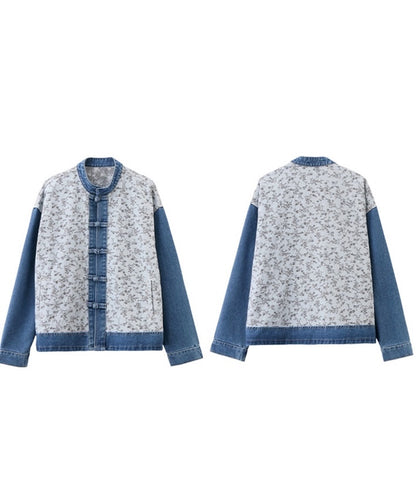 Indigo Garden Cheongsam Jacket