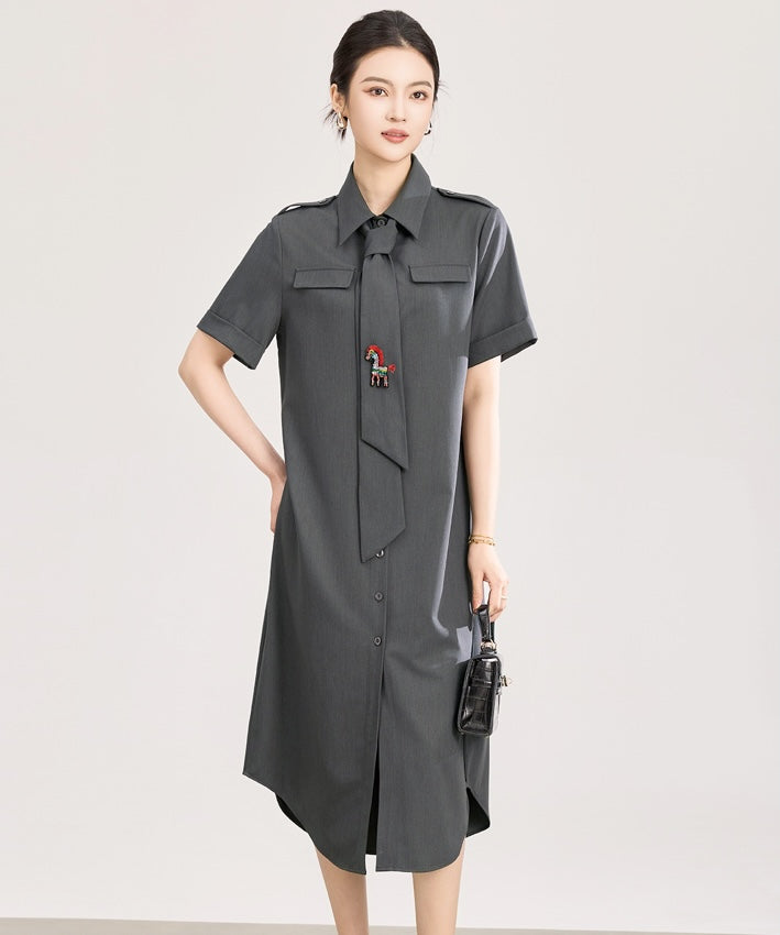 Ember Horse Shirt Dress