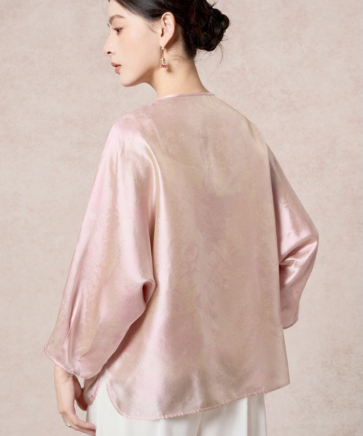 Pink Opaline Silk Top