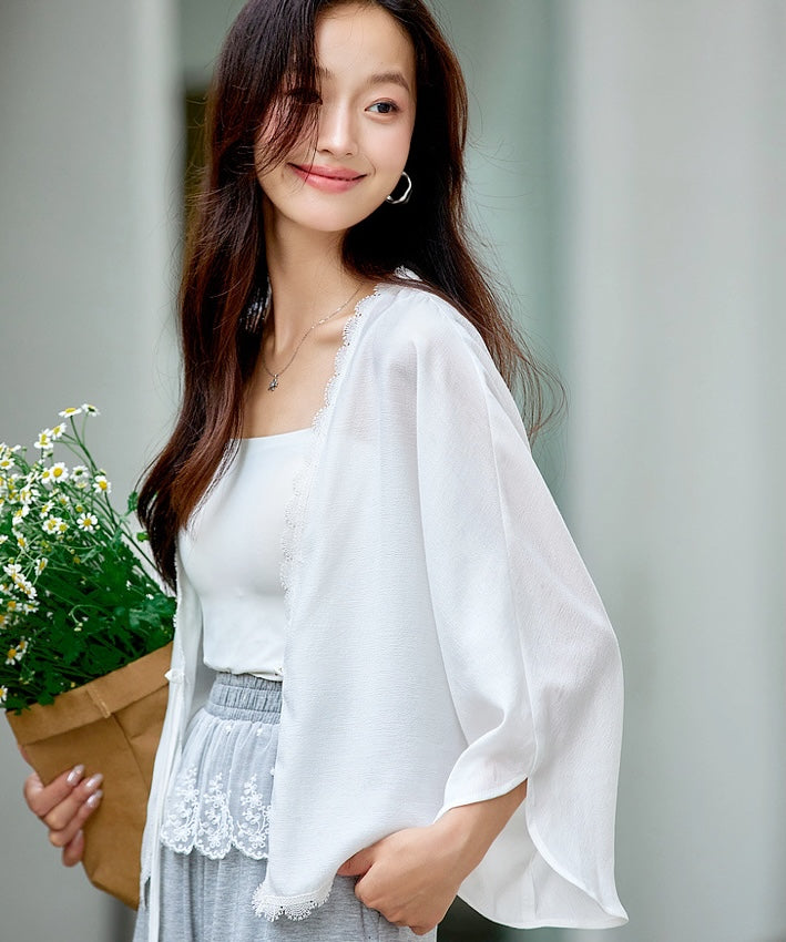 Cloud Lace Tie Jacket