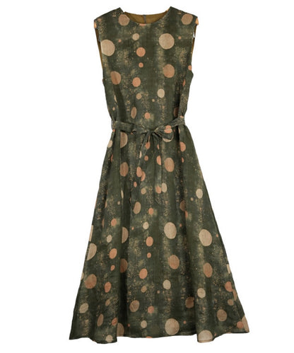 Olive Dusk Polka Dress