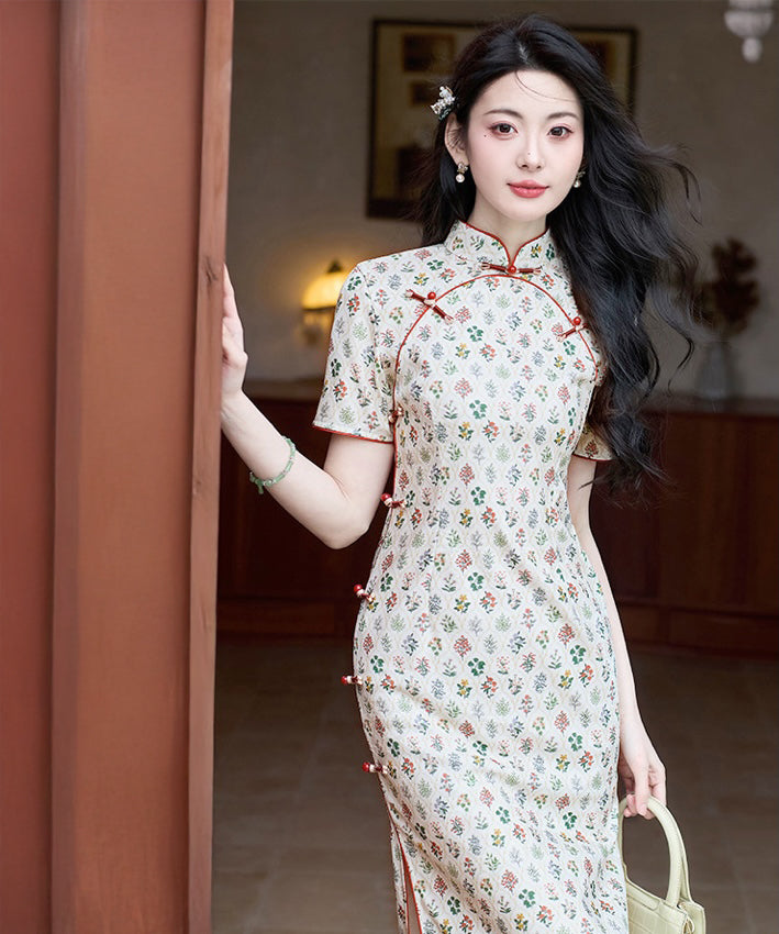 Spring Garden Ivory Cheongsam