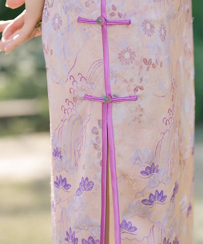 Qiqi's Purple Cheongsam