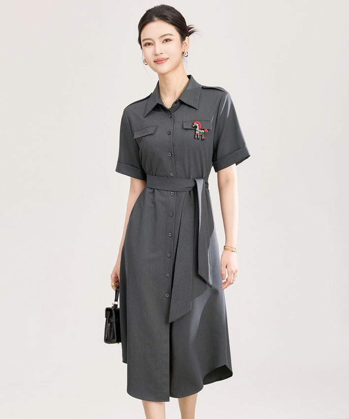 Ember Horse Shirt Dress