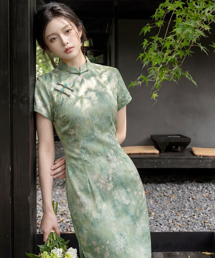 Sylvene Mist Cheongsam