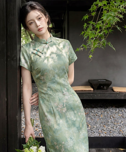 Sylvene Mist Cheongsam