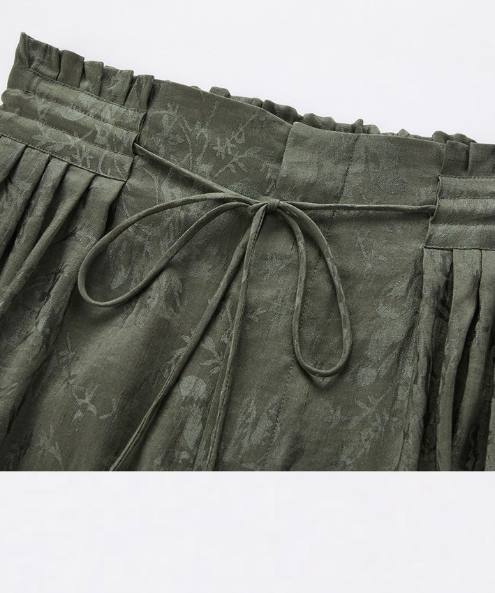 Silk Linen Relaxed Oriental Pants