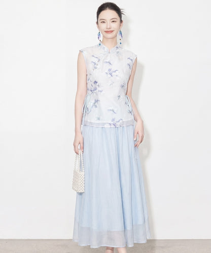 Elysian Bloom Top & Skirt Set