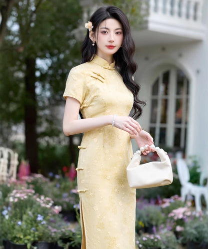 Tian Tian's Yellow Cheongsam
