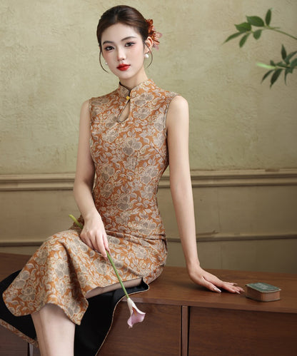 Grüner Jade-Mosaik-Cheongsam