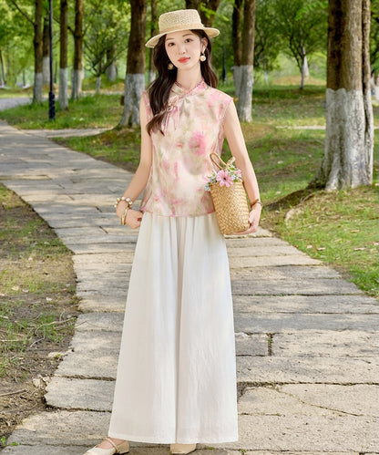 Ensemble Cheongsam Lunaria Petal Mist