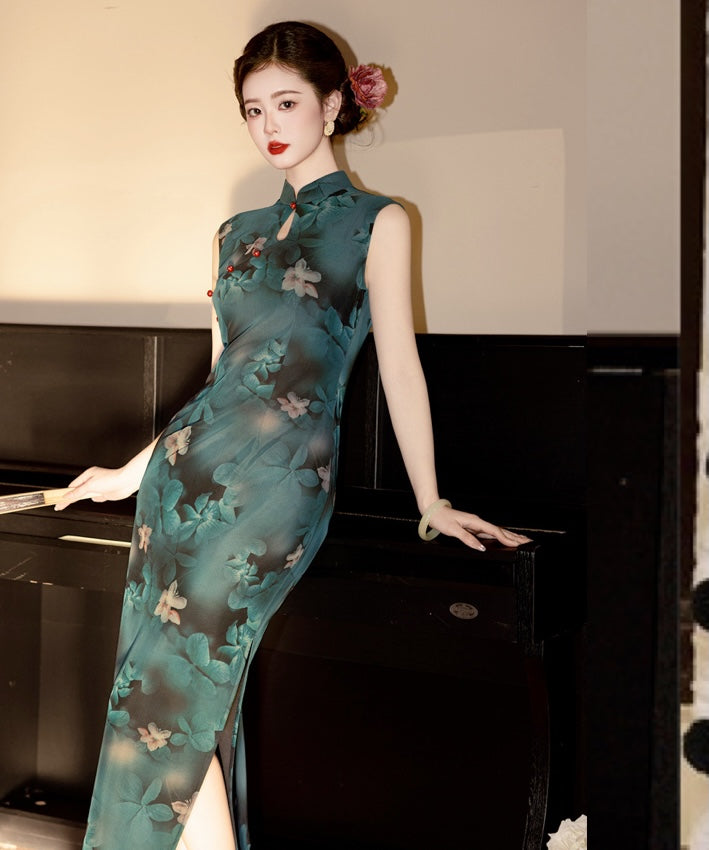Emerald Peony Heirloom Cheongsam