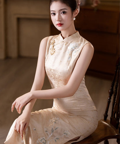 Grüner Jade-Mosaik-Cheongsam