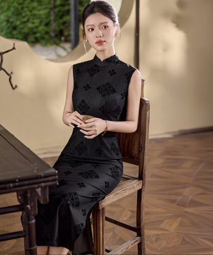 Yifei  Black Cheongsam